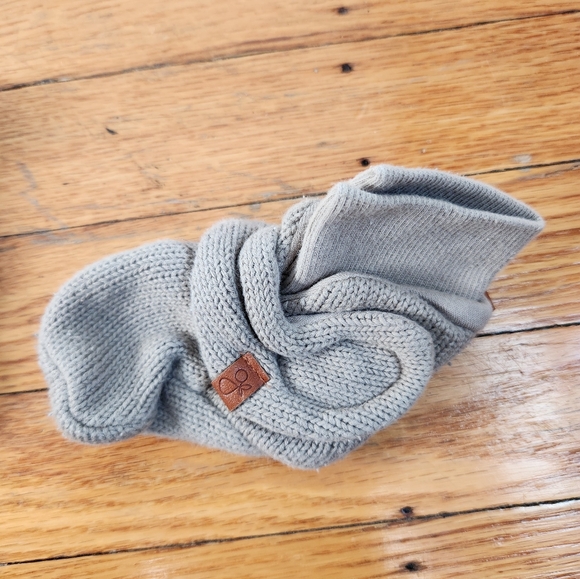 EUC goumi STAY ON KNIT BOOT sage green 3-6 months - Picture 2 of 7